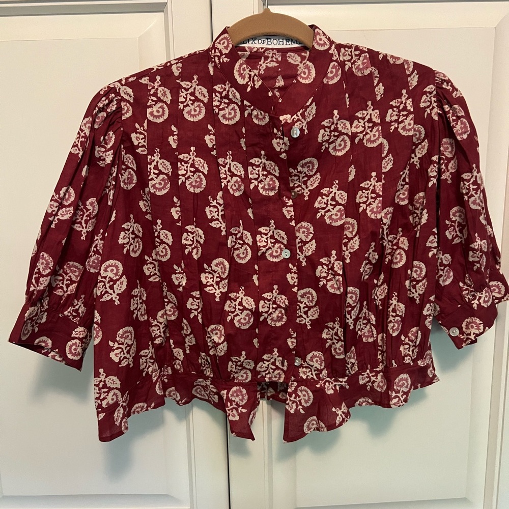 Alix of Bohemia Crop Blouse